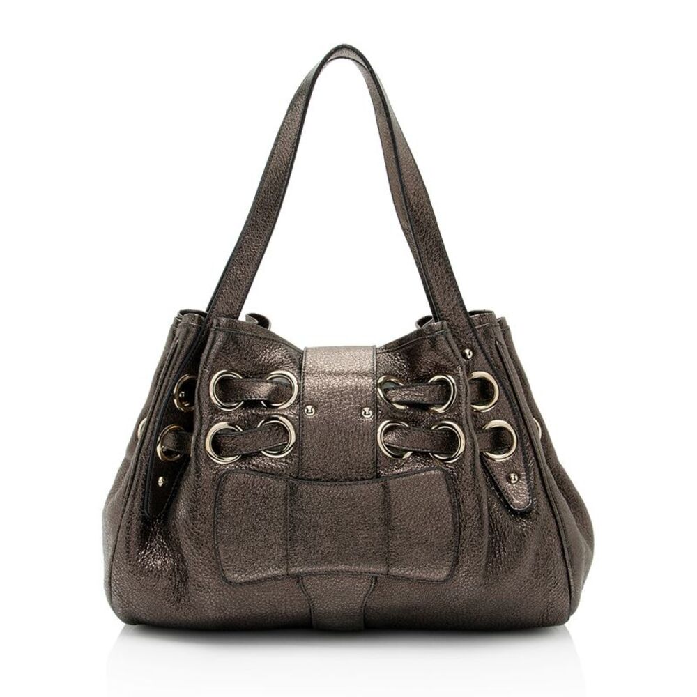 Jimmy Choo Metallic Leather Ramona Shoulder Bag - Picture 3 of 15